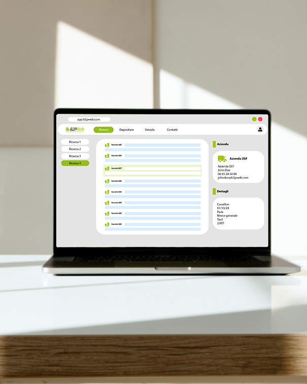 Algoritmo B2P Optim per trovare carichi velocemente B2PWeb Italy