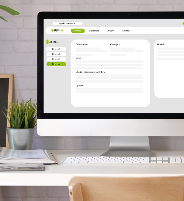 Pubblica offerte di carico e trova il trasportatore per la tua merce B2PWeb Italy